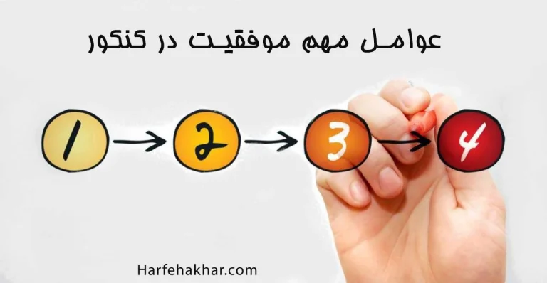 عوامل مهم موفقیت در کنکور