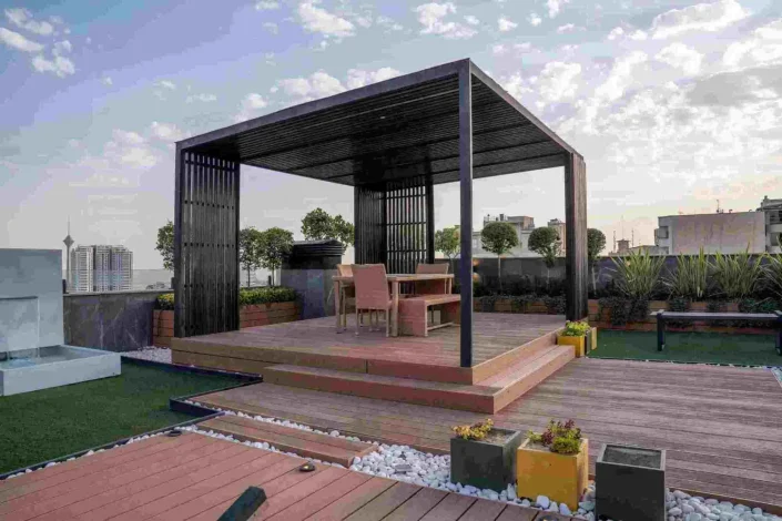 The difference between an electric canopy and a roof garden
