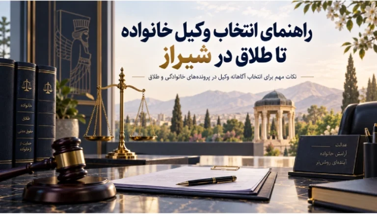 انتخاب وکیل در شیراز؛ راهنمای انتخاب وکیل خانواده و طلاق